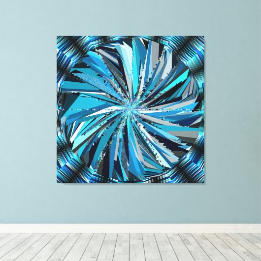 Mandala Art キャンバスプリント (インサイチュ (ウッドフロア))