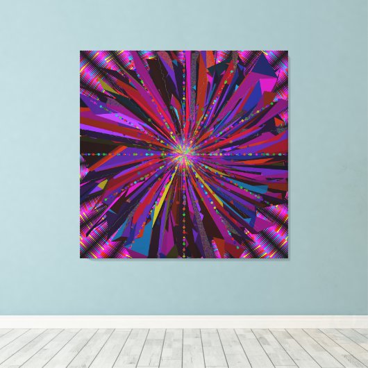 Mandala Art  キャンバスプリント (インサイチュ (ウッドフロア))