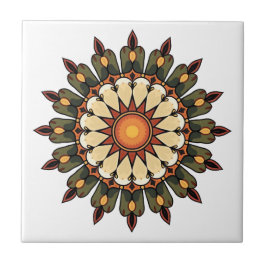 Mandala Art Ceramic タイル