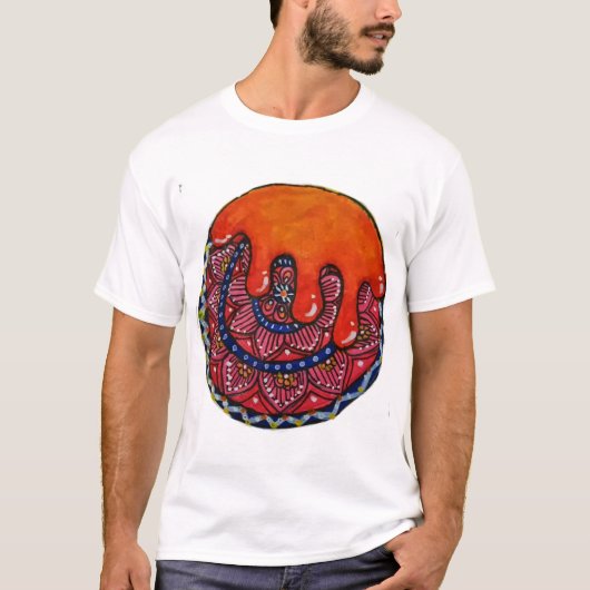 Mandala Art Men's T-Shirts – バランの衣服 Tシャツ (正面)