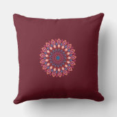 mandala art Throw Pillow クッション (裏面)
