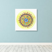 Mandala Áurea キャンバスプリント (インサイチュ (ウッドフロア))
