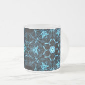 Mandala Azul フロストグラスマグカップ (正面右)