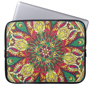 Mandala Bandana:ヴィンテージシームレスデザイン。 ラップトップスリーブ