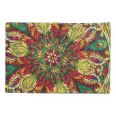 Mandala Bandana:ヴィンテージシームレスデザイン。 枕カバー (裏面)