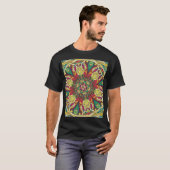 Mandala Bandana:ヴィンテージシームレスデザイン。 Tシャツ (正面フル)