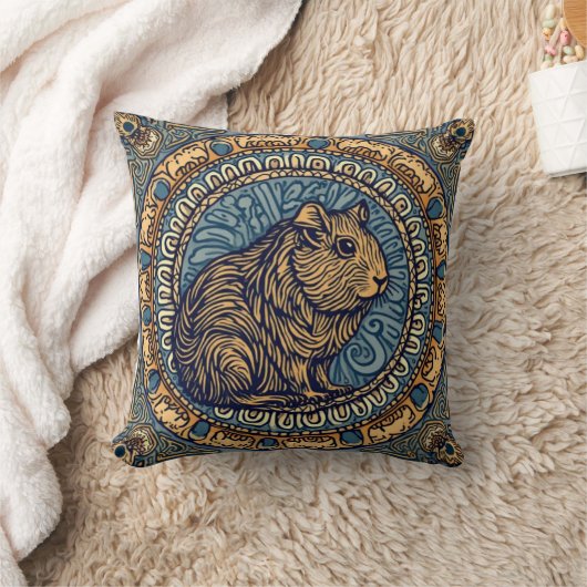 Mandala Bliss – Guinea Pig Boho TinyFur クッション (ブランケット)