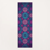 Mandala Bloom Yoga Mat – Vibrant Floral Pattern ヨガマット (正面)