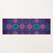 Mandala Bloom Yoga Mat – Vibrant Floral Pattern ヨガマット (正面(横))