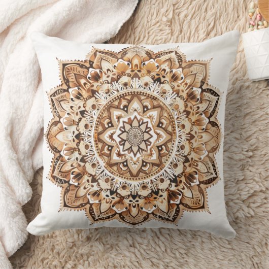 🕉️ Mandala Bohème Chic クッション (ブランケット)