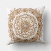 Mandala boho chic doré pour déco zen ✨ クッション (裏面)