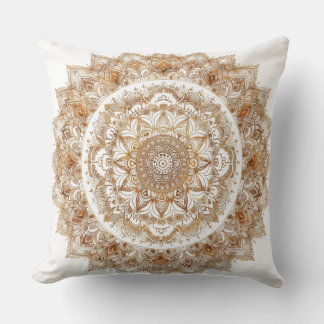 Mandala boho chic doré pour déco zen ✨ クッション