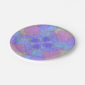 Mandala Bright Chalk Sketch ペーパープレート (アングル)