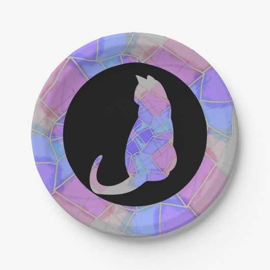 Mandala Bright Chalk Sketch ペーパープレート (正面)