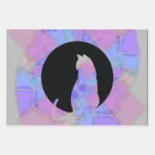 Mandala Bright Chalk Sketch ラッピングペーパーシート (正面3)