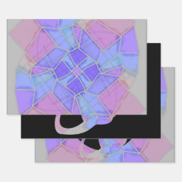 Mandala Bright Chalk Sketch ラッピングペーパーシート