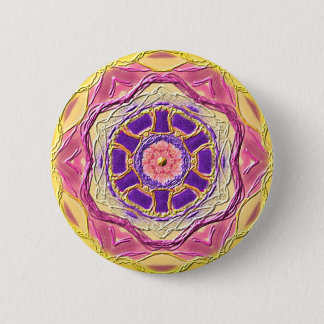 Mandala-Button "King of Healing" 缶バッジ