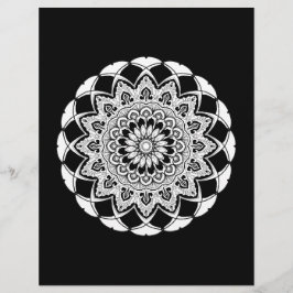 mandala coloring page チラシ