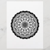 mandala coloring page チラシ (正面)