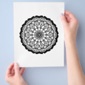 mandala coloring page チラシ (手)