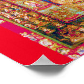 Mandala Cosmic Diagram for Meditation ポスター (角)