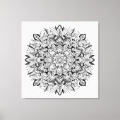 Mandala Cronicles ser.1 #01C色可能/絵を描オーバー キャンバスプリント (正面)