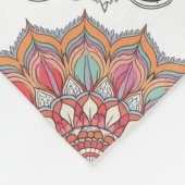 Mandala da Harmonia (Calmante e Tranquilizante) フリースブランケット (角)