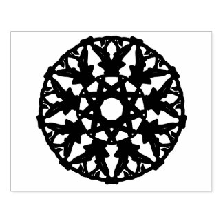 Mandala- dekoratives Muster in Rund ラバースタンプ