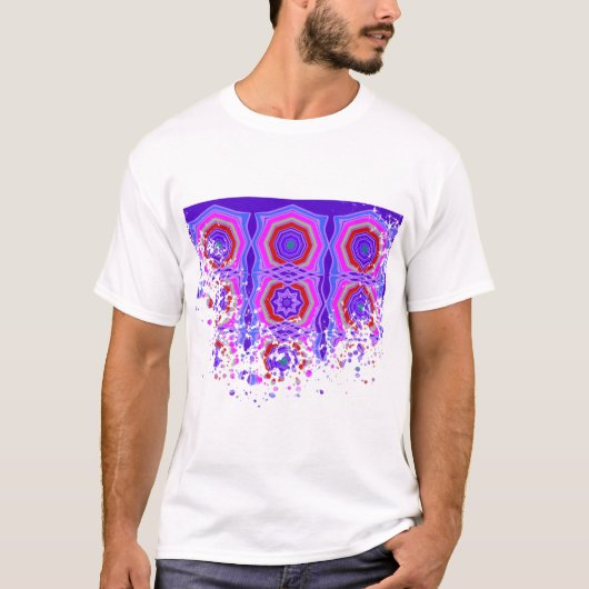 Mandala dentelles géométriques colorées tシャツ (正面)