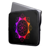 Mandala Design Laptop Case ラップトップスリーブ (正面左)