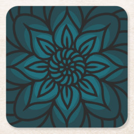 Mandala Design Paper Coaster スクエアペーパーコースター
