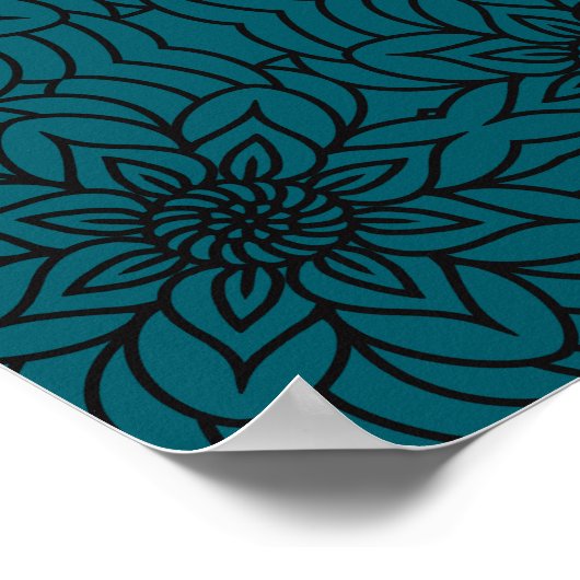 Mandala Design Print, Value Poster Paper (Matte) ポスター (角)