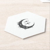 Mandala Dragonfly Gothic Dragonflies (1) ペーパーコースター (アングル)