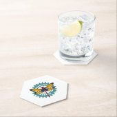 Mandala Dragonfly - Lotus Flower Insect Lover Ento ペーパーコースター (インサイチュ)