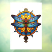 Mandala Dragonfly Luminous Sacred Geometry Spiritu ウィンドウサイン (シート3)
