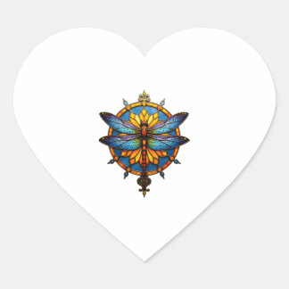 Mandala Dragonfly Luminous Sacred Geometry Spiritu ハートシール