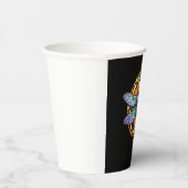 Mandala Dragonfly Luminous Sacred Geometry Spiritu 紙コップ (右)