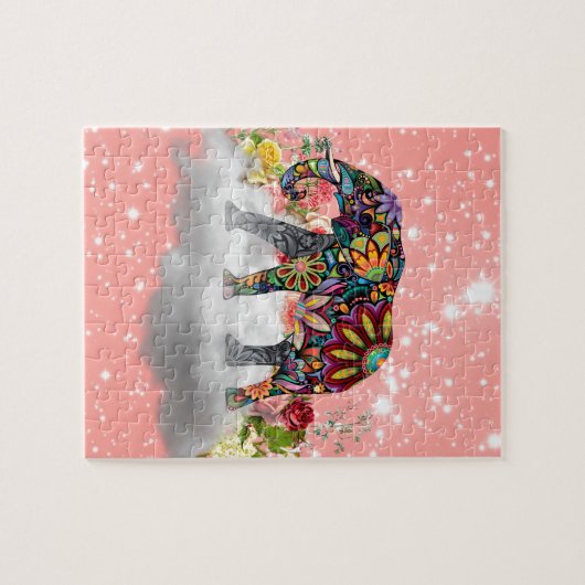 Mandala Elephant ジグソーパズル (横)