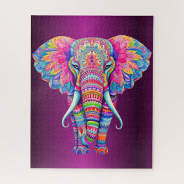 Mandala Elephant | Boho Spirit Animal Gift ジグソーパズル