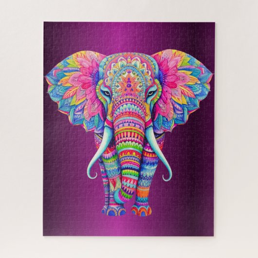 Mandala Elephant | Boho Spirit Animal Gift ジグソーパズル (縦)