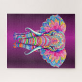 Mandala Elephant | Boho Spirit Animal Gift ジグソーパズル (横)