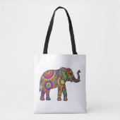 Mandala Elephant Tote Bag  トートバッグ (正面)