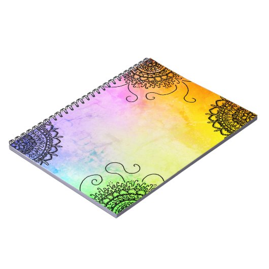 Mandala farbenfroh ノートブック (左側)