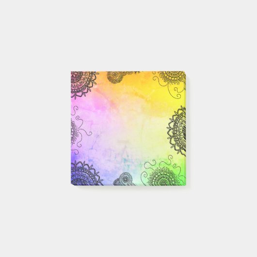 Mandala farbenfroh ポストイット (正面)
