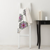 Mandala Floral Pattern シェルパブランケット (インサイチュ)