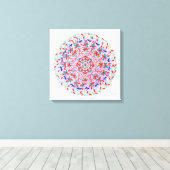 Mandala Floris キャンバスプリント (インサイチュ (ウッドフロア))