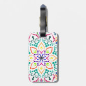 Mandala flower ラゲッジタグ (裏面縦)