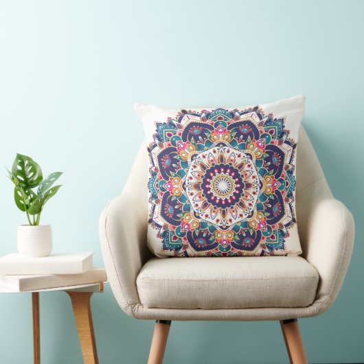 Mandala géométrique bohème 🌸 pour déco クッション (椅子)