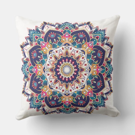 Mandala géométrique bohème 🌸 pour déco クッション (裏面)