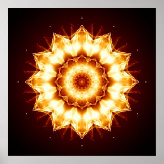 Mandala Golden Sun ポスター